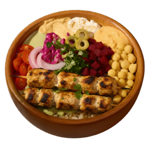 Mediterranean Chicken Kebab Bowl