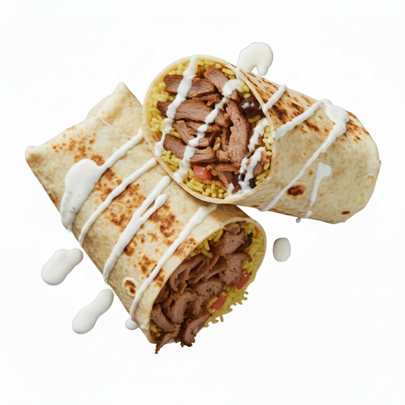 Premium Spicy Lamb Shawarma Wrap